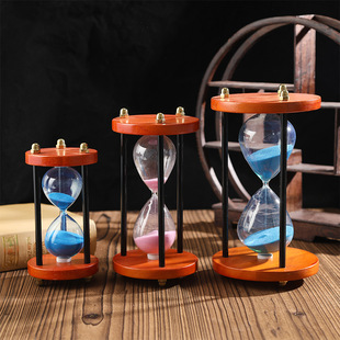 Hourglass Timer 30/60 Minutes Children's Time Sand Leakage Ornaments Study Room Living Room Decorations Personalized Gift