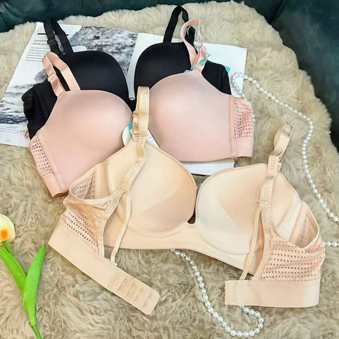 Inventario de productos de cola del sudeste asiático nuevo en línea celebridad en vivo joven lisa reunida ropa interior sin huellas reunida sujetador sujetador