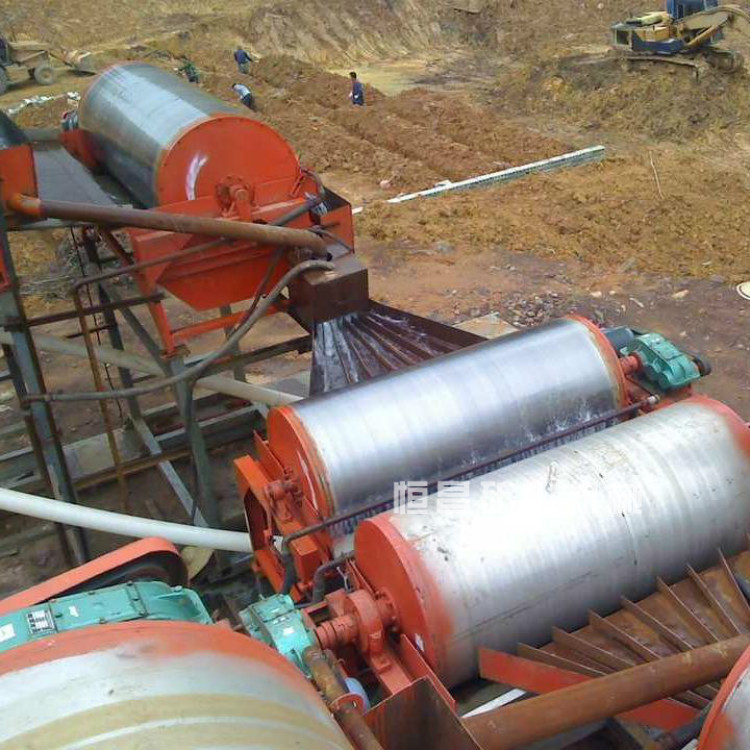 磁选机 湿式磁选机 铁矿石磁选机 风化沙CTG干式磁选机选矿生产线