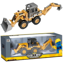 合金仿真挖掘推土机880惯性仿真工程车过家家儿童益智玩具混批发