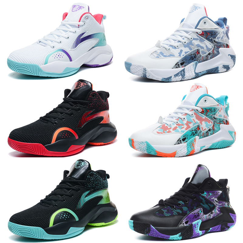 Cross-border Basketball sneaker New Junior Middle School Students Men's Winter Running Leather Professional Training Shoes