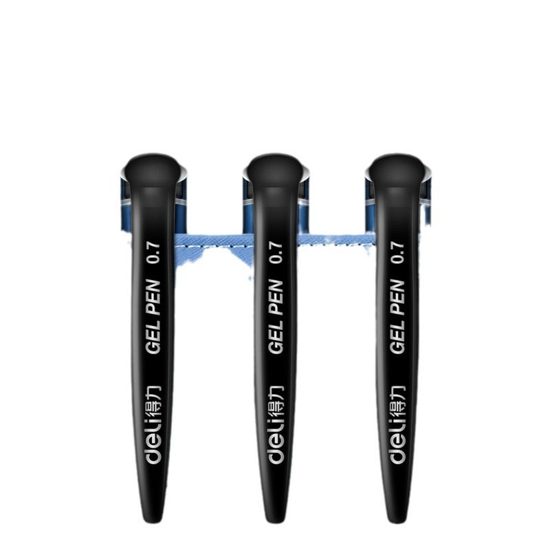 Deli 6688 Pluma de góner 0.7 Pluma de agua bala Pluma de firma Recarga gruesa para escritura de oficina de estudiantes Pluma de carbono