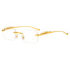 Decorations, retro sunglasses suitable for men and women, metal glasses