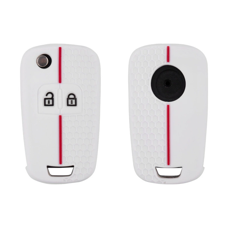 Подходит для силиконового чехла для ключей Opel Mérina Vauxhall, складные две клавиши, сотовый узор, универсальная кожа