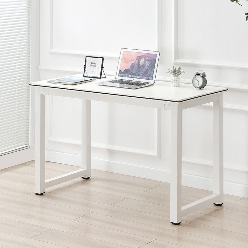 Computer desk, office desk, simple computer table with steel frame, suitable for rental apartments, studios, home use, study, writing, and work purposes Computer desk, office desk, simple computer table with steel frame, suitable for rental apartments, studios, home use, study, writing, and work purposes