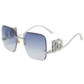 Silver frame progressive blue film