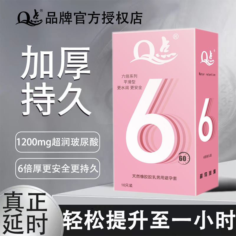 60분 지속되는 6배 두께의 히알루론산 글로시 슬리브 [1박스 10개입]