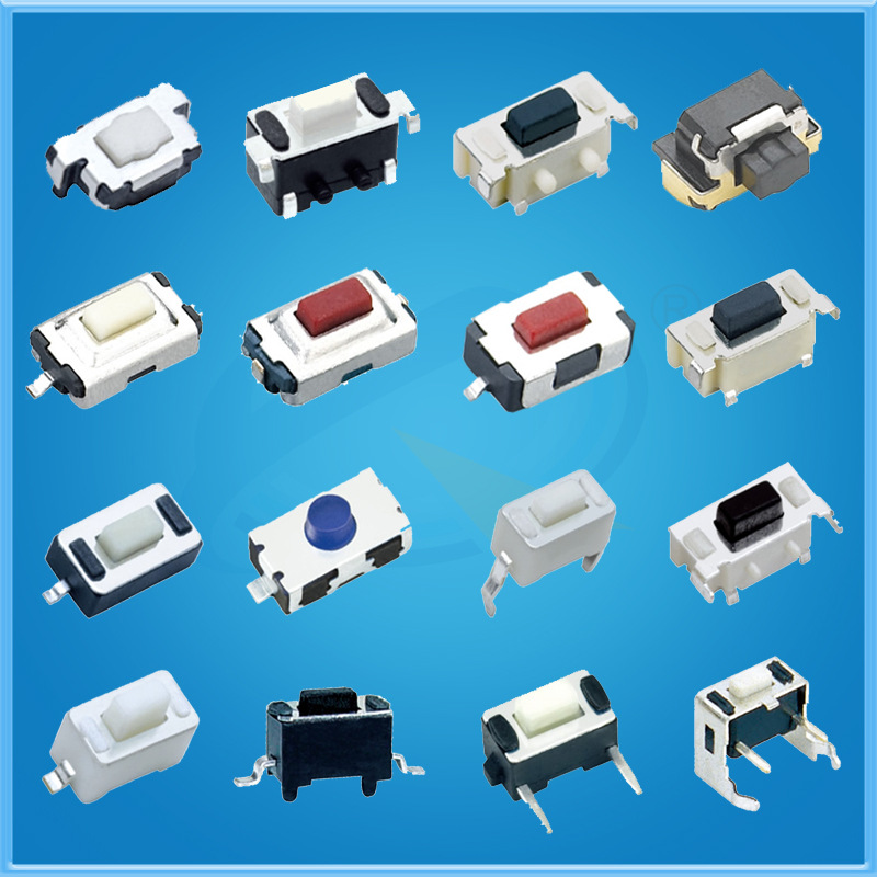 按键开关贴片3*6侧按鼠尾常闭带柱12V电子按钮轻触开关寄样