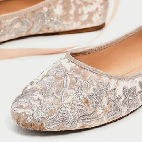 2024 Spring and Summer Versatile Fairy Style Flat Sandals with Laces Hanfu Ballet Single Shoes for Bridesmaids and Brides Wedding Shoes Women Trendy