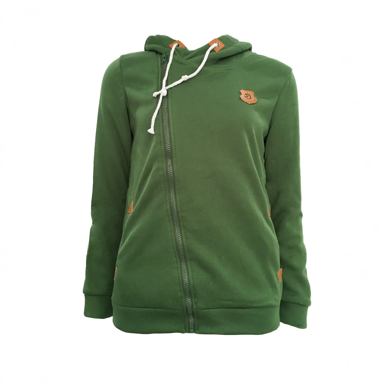 1065 AliExpress Europea y Americana personalizada sudadera cardigan cremallera lateral con capucha suéter de la capa image 6