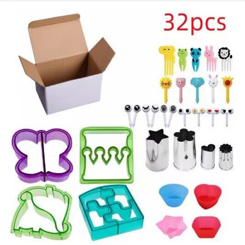 Japón hogar dibujos animados horquilla de fruta creativa para niños animales lindos horquilla de fruta de plástico set Bento stick