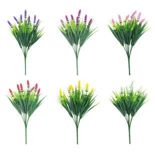 (Wholesale), realistic purple lavender art decoration, plastic artificial flowers