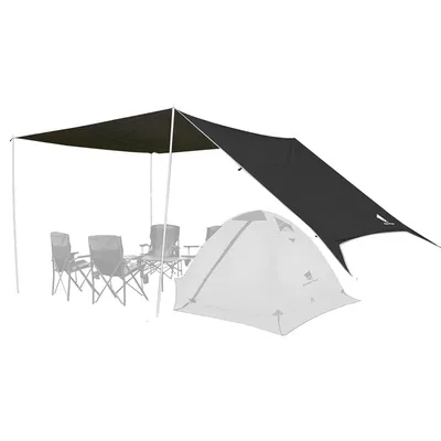 Avtomobil yan çətirləri People, Rainproof Sunshade Tent, Large - charcoal-gray-no-silver-coating-jituo-cangqiong-four-corner-canopy-300500cm