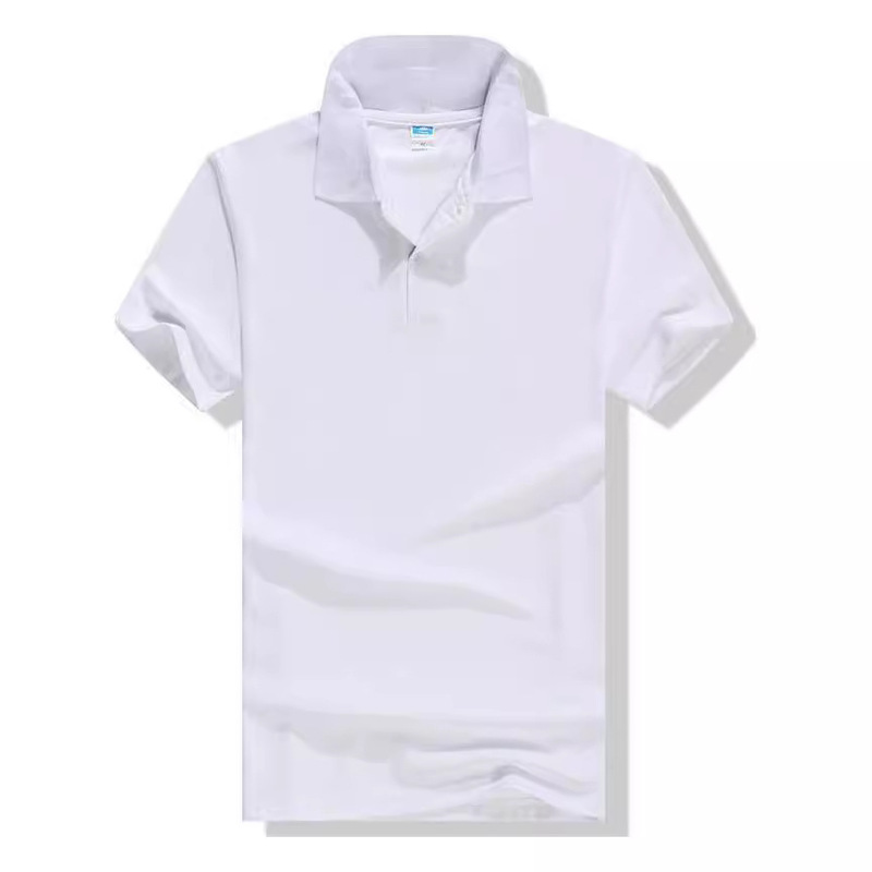 折り襟半袖作業服カスタム印刷ロゴシルク綿poloシャツ活動工衣企業文化広告シャツ|undefined
