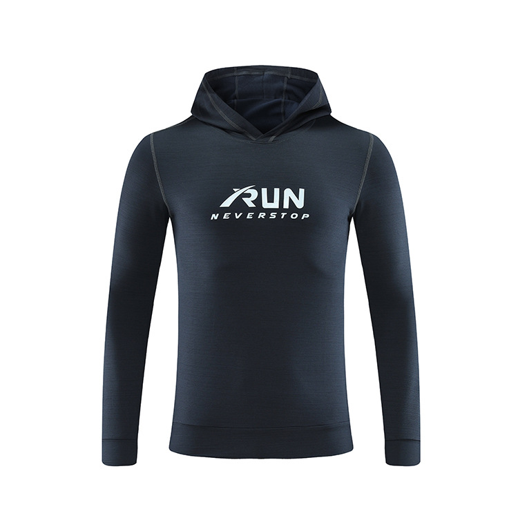 Sudadera con capucha de manga larga para hombre, ropa deportiva para otoño e invierno, para correr al aire libre, entrenamiento físico, ropa de secado rápido, deportes de pesca