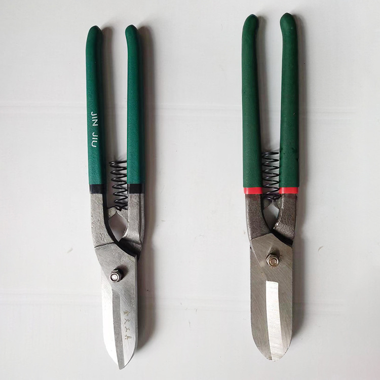 铁皮剪厂家批发沾塑柄12寸德式铁皮剪10寸美式铁皮剪铁剪子线槽剪
