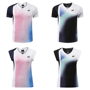 Yy Badminton Clothing Quick-Drying Ice Silk Sports Suit Men's and Women's Short-Sleeved Breathable Competition Clothing Tennis Volleyball Training Team Uniform