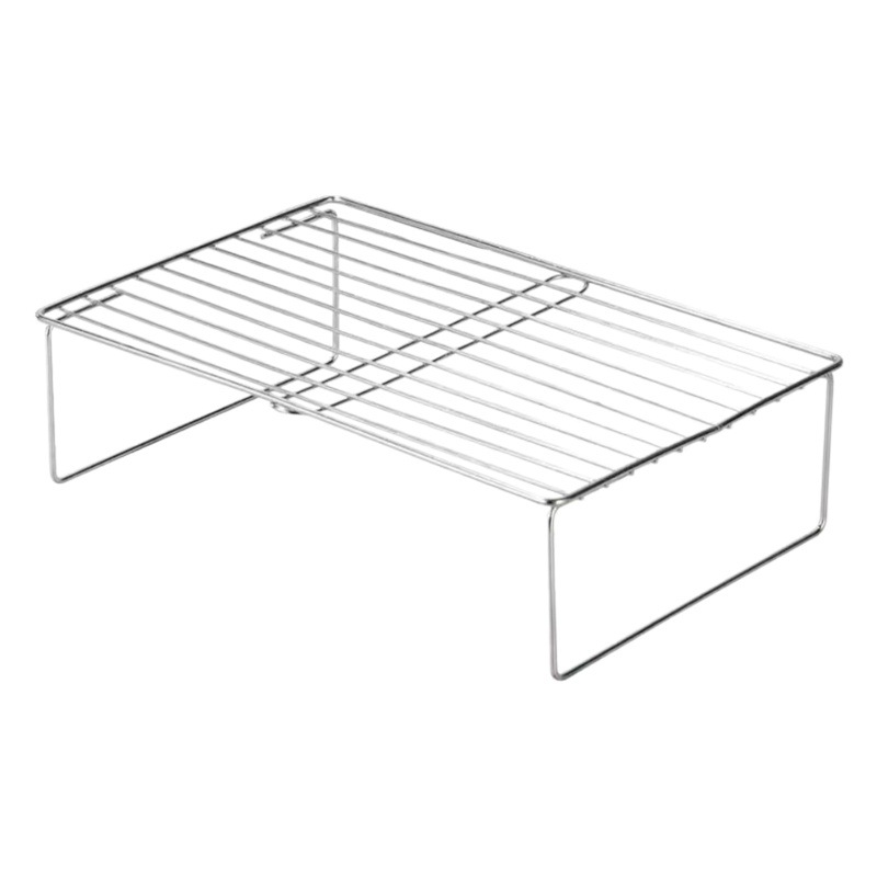 Refrigerator Storage Rack Stainless Steel Layered Storage Partition Dishes Rack Dishes Partition Heightening Rack Storage Rack