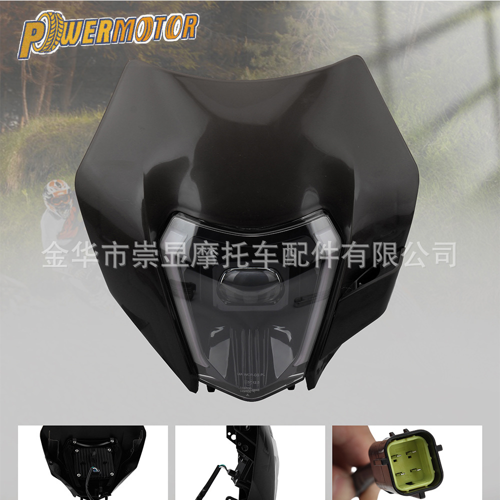 Suitable for Ktm Off-Road Motorcycle Led Headlight Assembly, Front Lighting Headlight, Night Riding Modification Accessories
