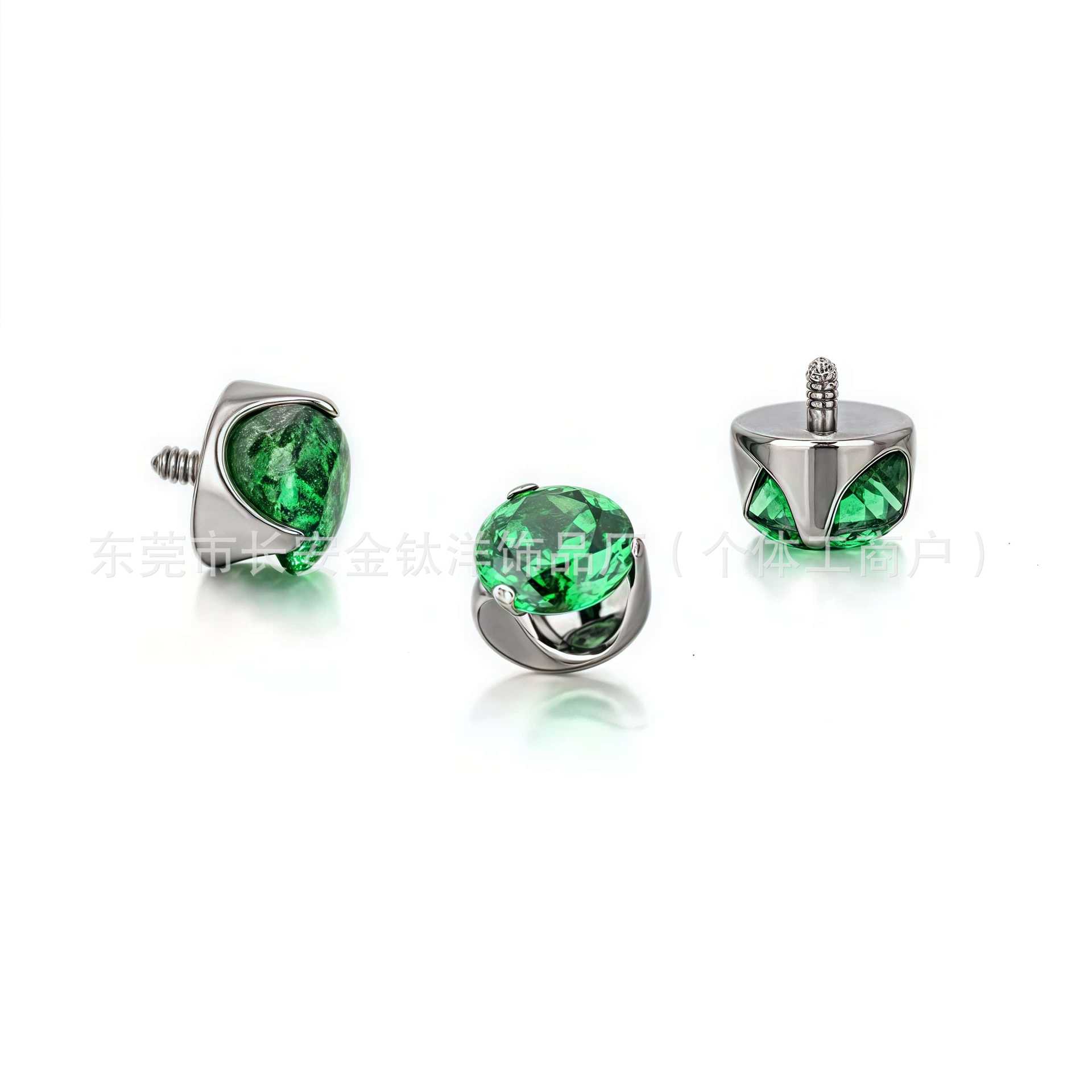 Labret piercing jewelry detail image