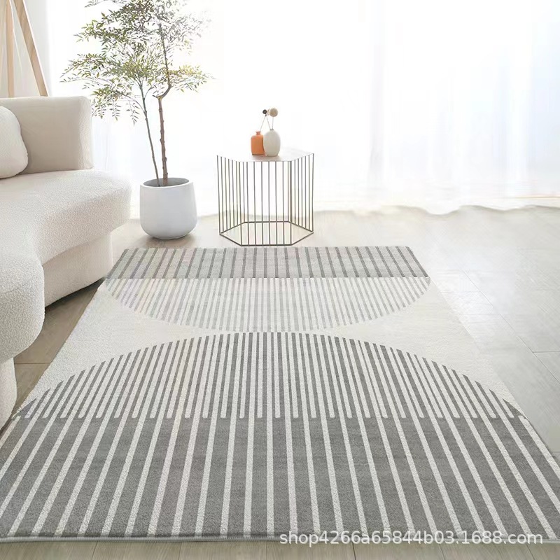 Carpet made of faux fur for living room