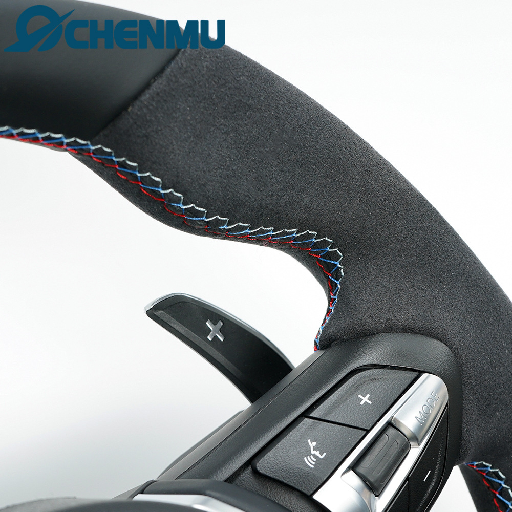 Modified MP Red Label Suede Steering Wheel for BMW F Chassis