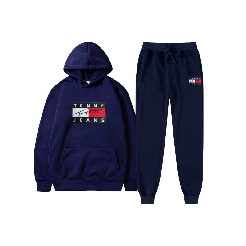 New Cross-Border Wholesale Tomm Trendy Hooded Sweatshirt Set Pullover Hoodie Pants Printed Long Pants Sweatshirt New Cross-Border Wholesale Tomm Trendy Hooded Sweatshirt Set Pullover Hoodie Pants Printed Long Pants Sweatshirt
