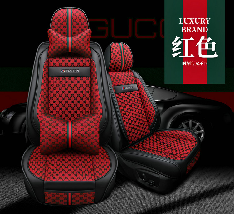Manufacturer Wholesale Car Seat Covers, Full Coverage, Cool Leather and Linen Combination, Universal for All Seasons, Seat Cushion Covers for Small Cars with Five Seats