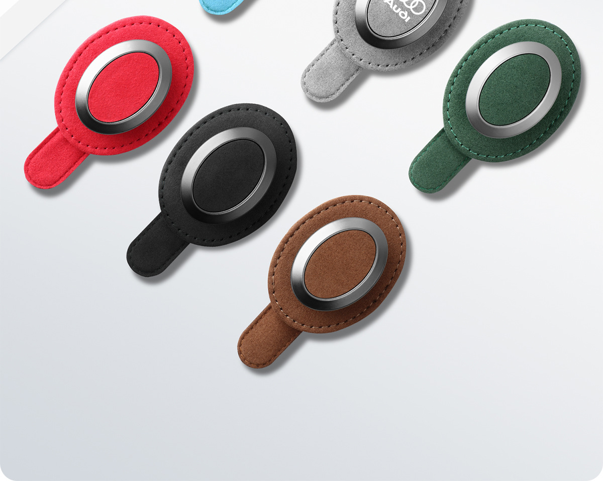 Car suede glasses clip glasses frame car sun visor sunglasses clip multi-function card clip car interior accessories