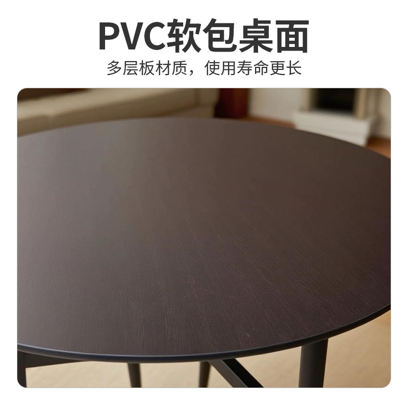 Fireproof Board Round Table with Glass Turntable, Easy to Disassemble and Assemble, Foldable Large Round Table for Home Use, Round Dining Table for Hotel Banquets and Restaurants