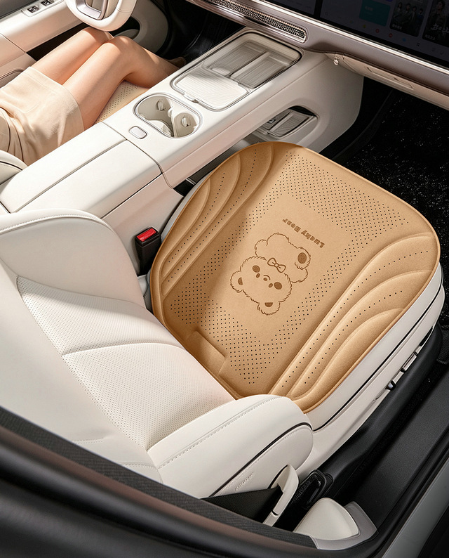New type of car seat cushion, single-piece ice silk car pad, breathable car seat cushion, cross-border foreign trade butt cushion, all-season car seat cushion