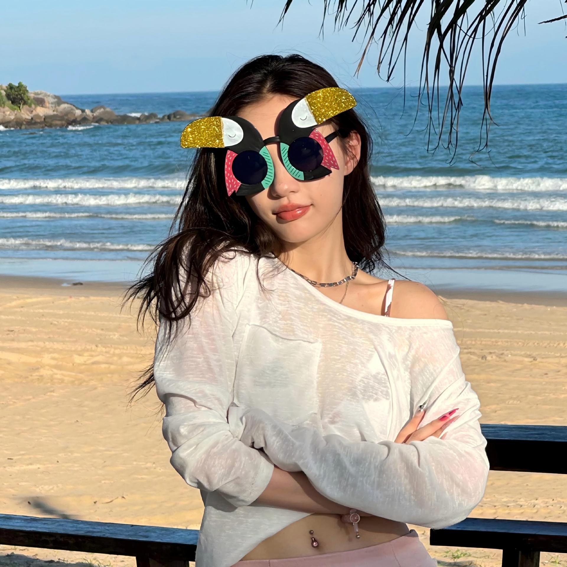 Gafas de Sol de Fiesta Hawaiana con Diseño de Flamenco ABS Decorativo para Playa image 16