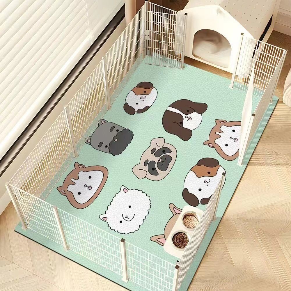 Waterproof and urine-proof pvc pet floor mat for cat fence non-slip mat for dog mat for cat washing-free special carpet