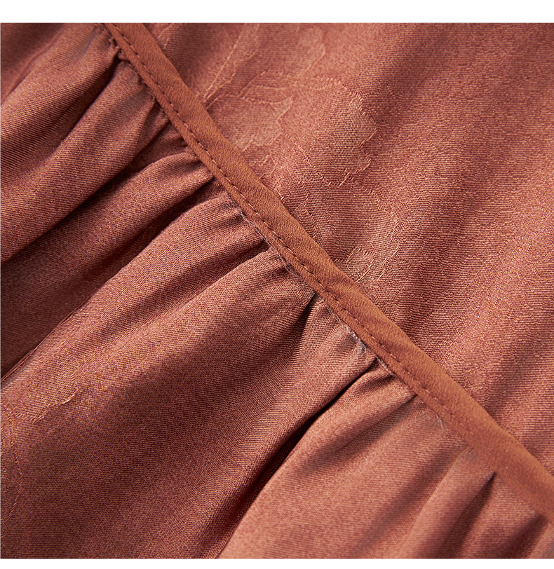 Bộ áo vest jacquard họa tiết cỏ bốn lá kết hợp quần short cạp thun nữ mùa hè — Cỏ bốn lá chi tiết 16