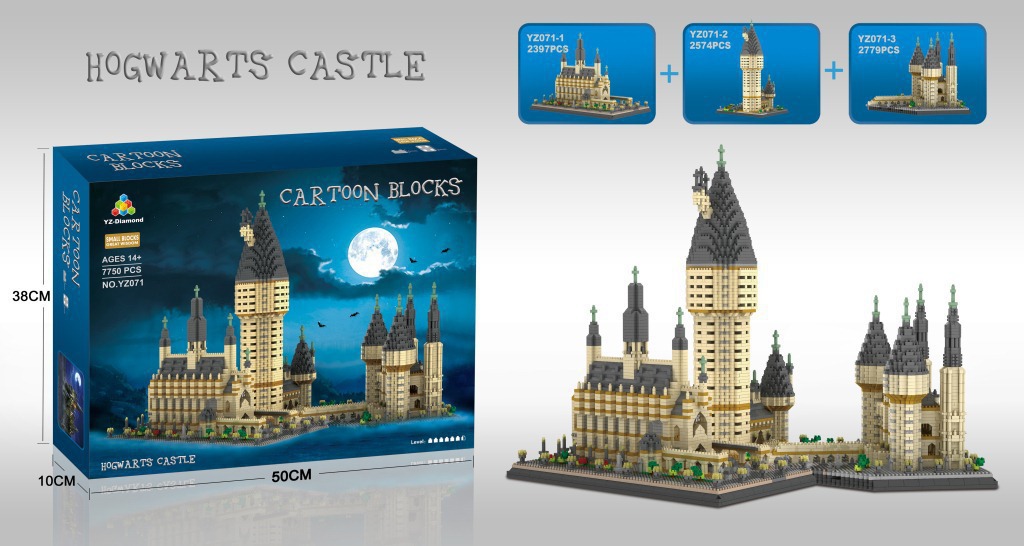 071 Gran Castillo, Bloques de Construcción de Micro Partículas, Modelo de Construcción Grande, Juguete de Alta Dificultad para Aliviar el Estrés image 5