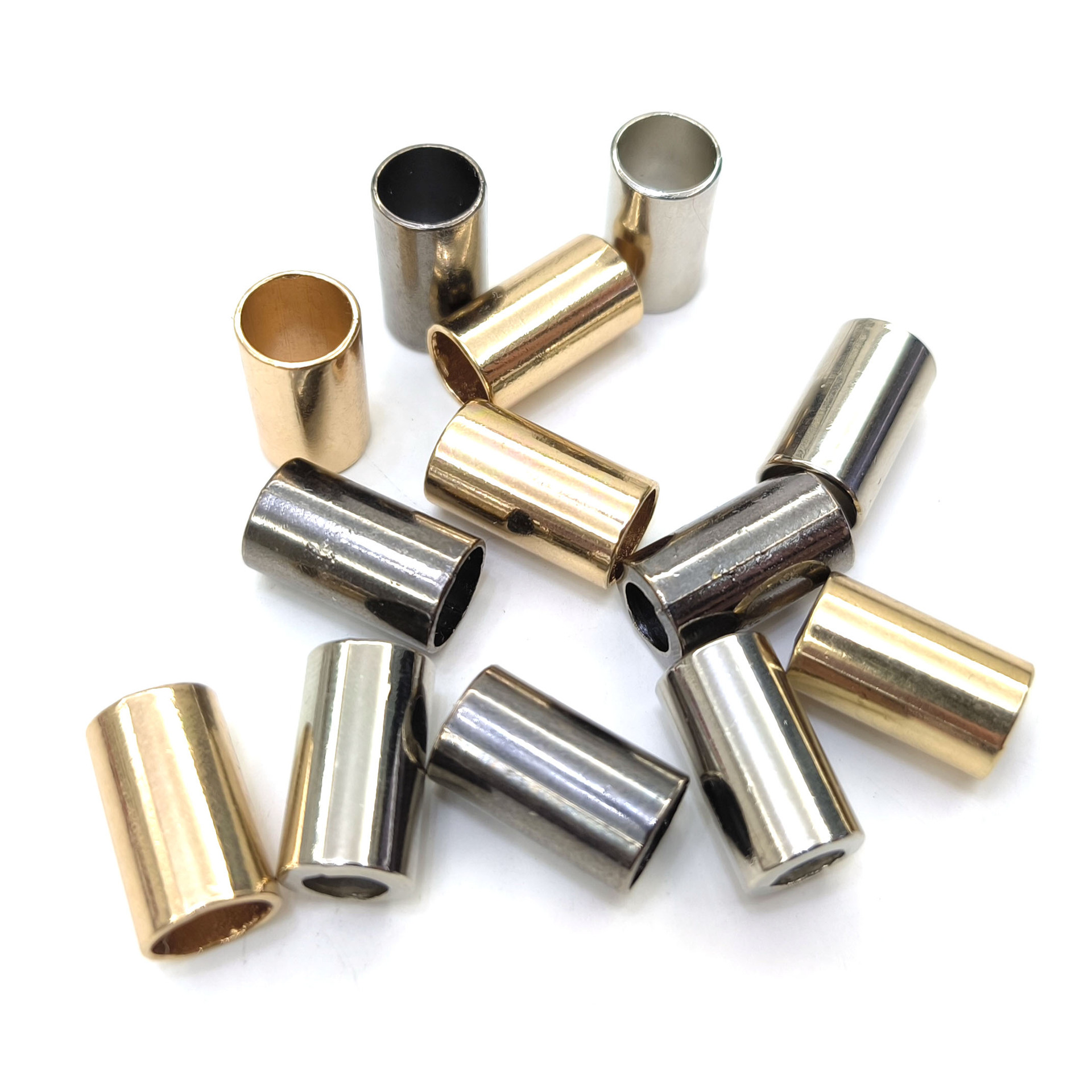 金属直筒吊钟羽绒服装配件卫衣绳扣调节纽扣帽绳通孔松紧止绳扣子