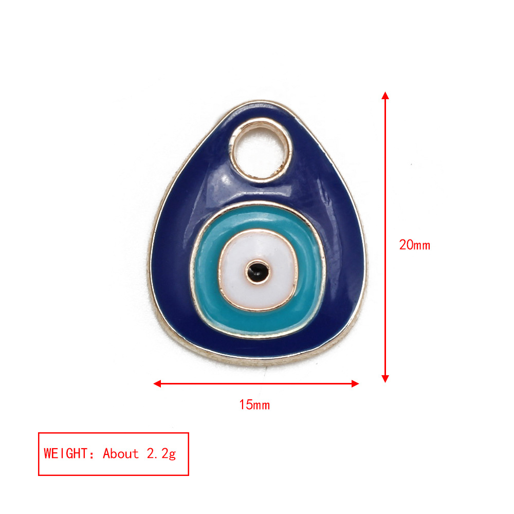 5 Piezas/Paquete Cobre Diamantes De Imitación Ojo Del Diablo Colgante display picture 1