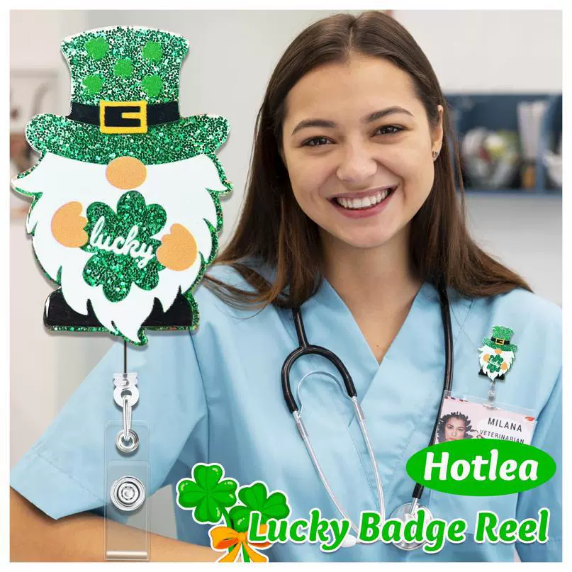 Acrylic telescopic adjustable badge, rabbit