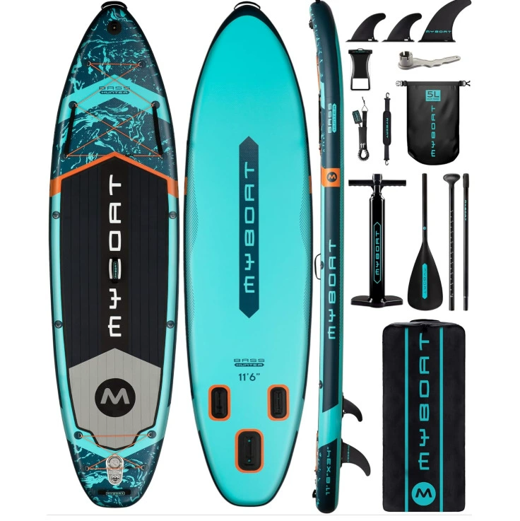 新款sup sup board冲浪板浆板充气冲浪滑水桨板划水板工厂直销