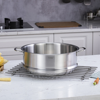 304不锈钢蒸笼蒸格 32cm家用汤锅蒸锅蒸层蒸馒头蒸包子鱼|ms