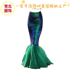 Changbei Costume Mermaid Tail Dress with Sparkles for Cosplay, Character Role Play, Halloween Party Dress