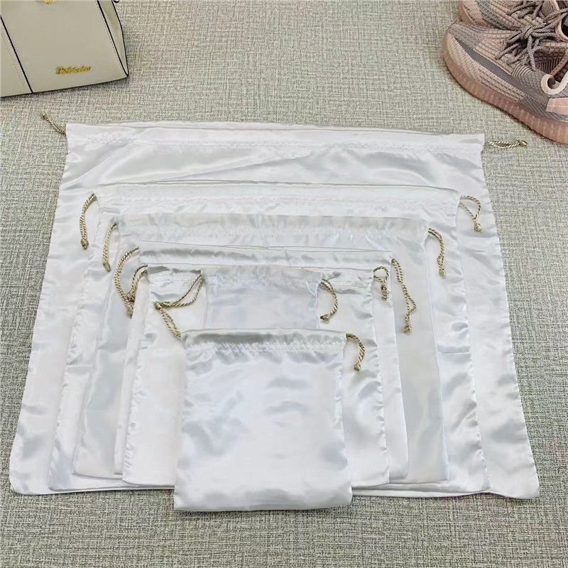 실크 새로운 부드럽고 부드러운 번들 포켓 홈 저장 가방 서랍 가방 옷 신발 먼지 봉투