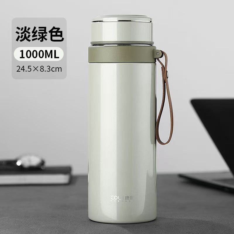 大容量不锈钢保温杯商务办公真空水杯便携手提户外运动杯子批发|undefined