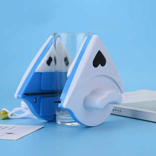 Single-layer glass cleaner window cleaner household triangular magnetic window cleaner glass wiper single-layer glass