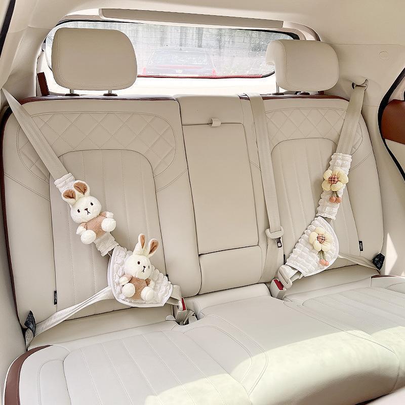 車の子供のシートベルトの固定器の首の肩の保護のセットは車の赤ちゃんの腹の神器の制限器の通用します。|undefined