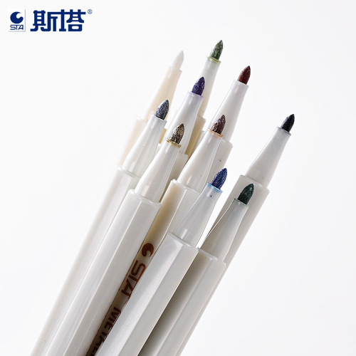 STA Sta 6551 Metal Acrylic Markers Water-based Paint Pens Student Dedicated DIY Photo Album Pen Dedicated Diary 