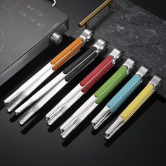 Stainless steel Korean food tongs Outdoor barbecue tongs Restaurant steak tongs extended food tongs buffet barbecue tongs
