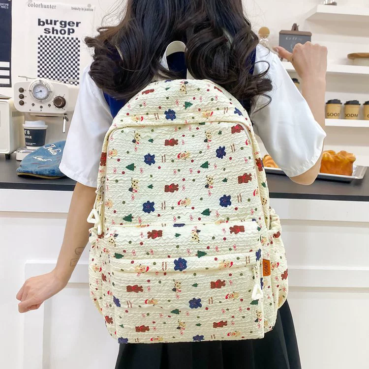 Capacious backpack, school bag, shoulder bag, set, for secondary school, 3 piece set
