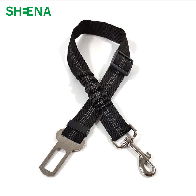 Cinturón de seguridad del coche del perro cinta reflectante cuerda de seguridad cuerda telescópica elástica nueva cuerda del gato del coche del animal doméstico