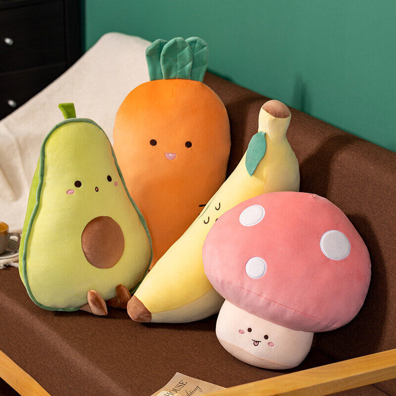 creative soft sauce fruit and vegetable pillow plush toy sofa living room pillows car car decoration cushion bay window decoration